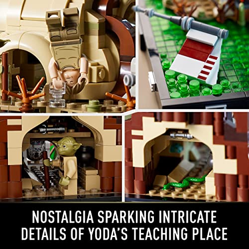 Star Wars Diorama Addestramento Jedi su Dagobah, Set Gadget per Adulti con Minifigure di Yoda, R2-D2 e l'X-Wing di Luke Skywalker, Idea Regalo per Uomo o Donna, per Lui o per Lei 75330 - Lego - Immagine 5