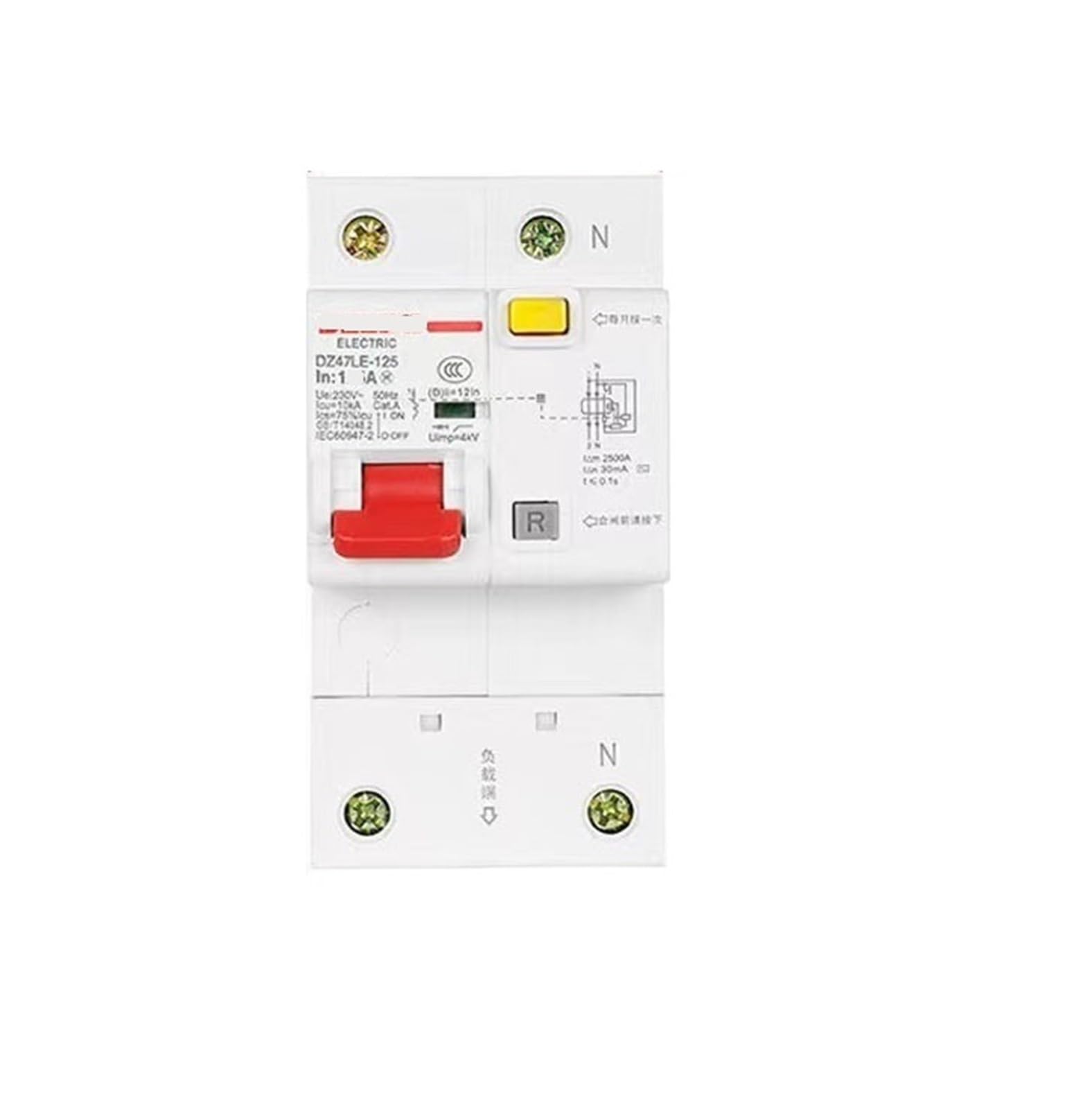 JNVFTCUX 1P+N air Switch with Leakage Protector 63a Circuit Breaker 220v Protection 32a(1P+N-80A)