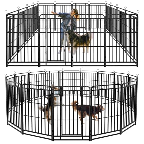 Image of Kfvigoho Heavy Duty Dog Playpen 16 Steel Panels 47 inch Height