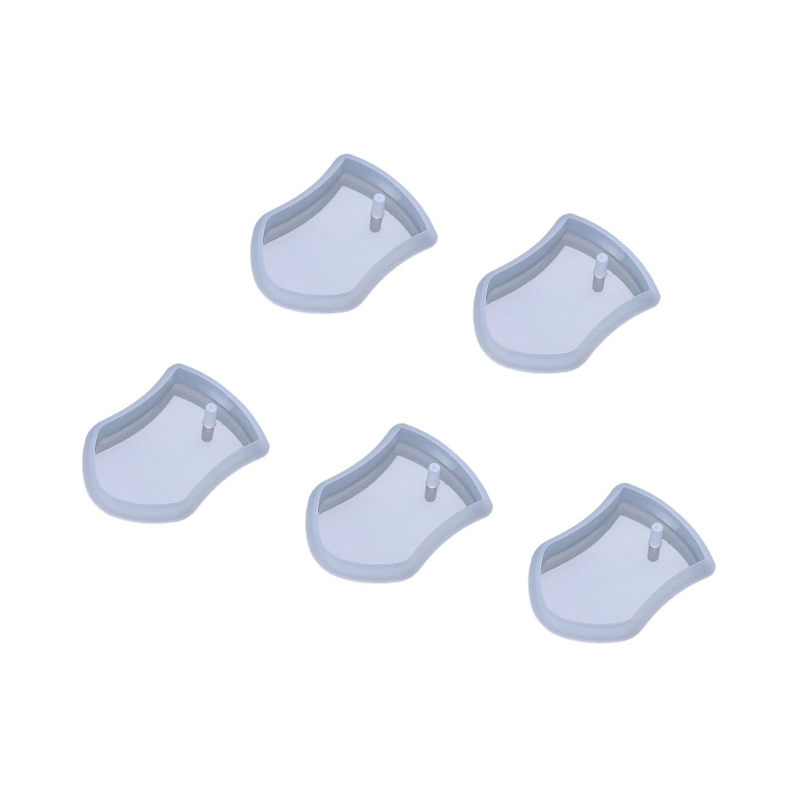 Xjdzineq of 5 Silicone Pendant Keychain for Jewelry Making Craft Projects Silicone Keychain