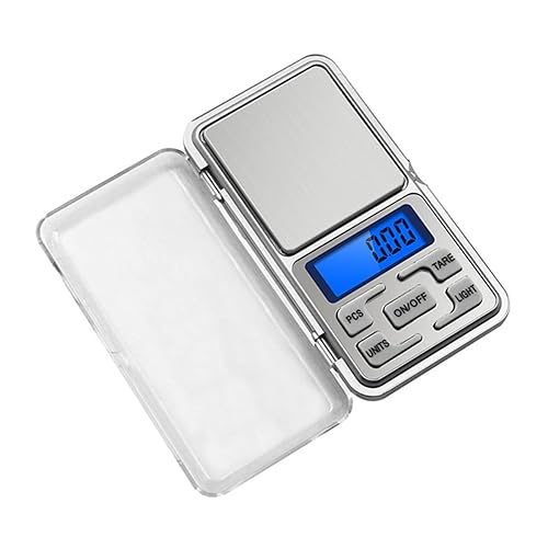 Smgda Báscula digital de bolsillo de 17.64 oz por 0.00 oz, gkglibraonza unidad conmutable portátil para báscula de viaje de alimentos, báscula de