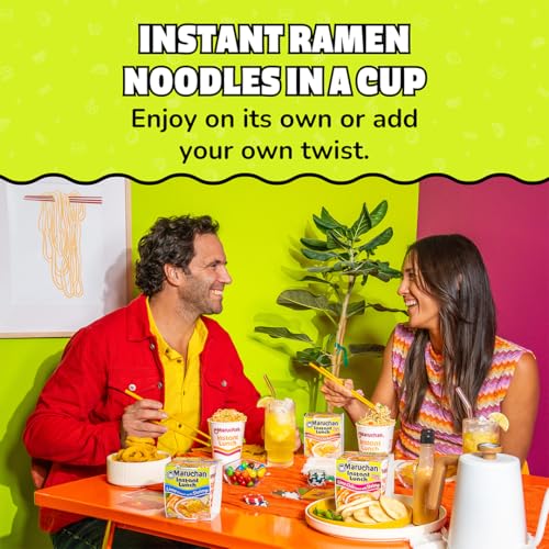Image of Maruchan Instant Lunch Ramen Noodles, Lime Chili with Shrimp - Japanese-Style Instant Noodle Soup, Easy Meal Ready in 3 Minutes - 2.25 Oz. (12 Pack)