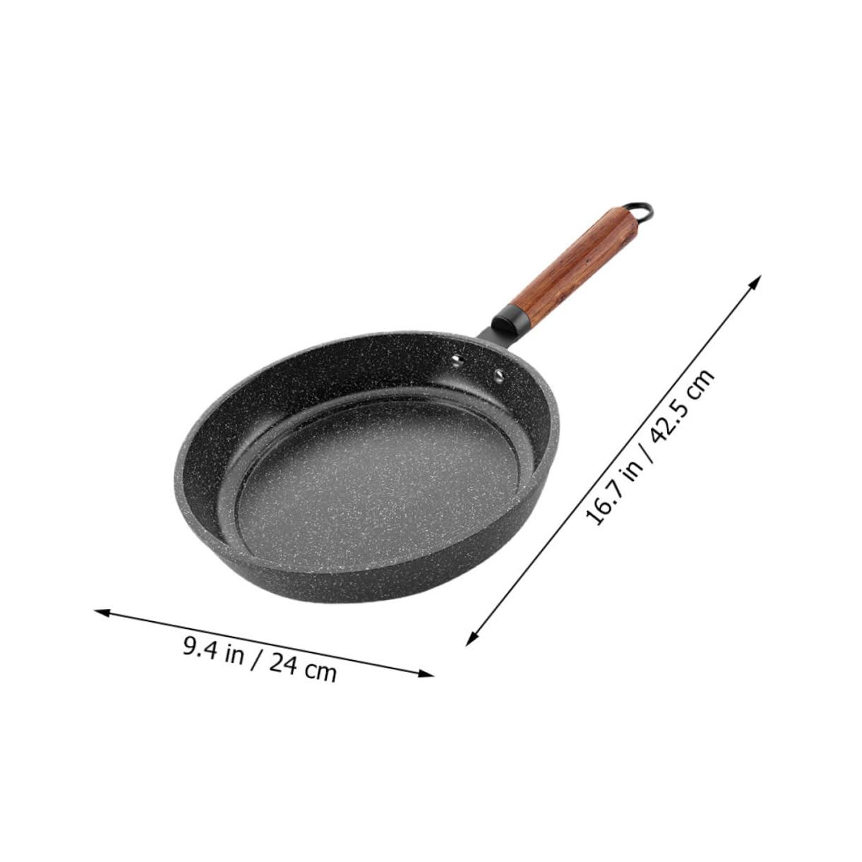 Cabilock Nonstick Egg Frying Pan Kitchen Pan Convenient Non Stick Cooking Pan Easy to Clean and Store for Omelets and Eggs Safe and Healthy Cookware