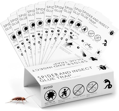 Magesh Trampa eficaz contra chinches – Trampa adhesiva no tóxica para combatir chinches y cucarachas – Cockroach Trap para hogar y hotel (10 unidades)