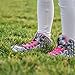 No Tie Shoelaces by LACEEZ - 3 Pack - For Kids Shoes & Sneakers - Elastic  (M: Kids Shoe 12 to 13.5, White + Pink + Black)