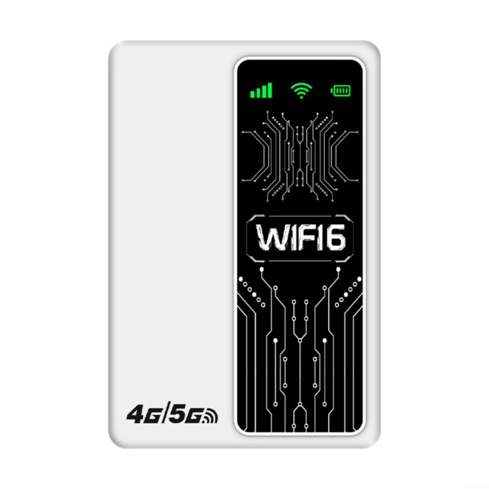 Router WiFi portátil 4G 5G LTE | Punto de acceso de banda ancha móvil de alta velocidad de 300 Mbps | Conectividad inalámbrica de tarjeta SIM para viajes, trabajo remoto, juegos y transmisión
