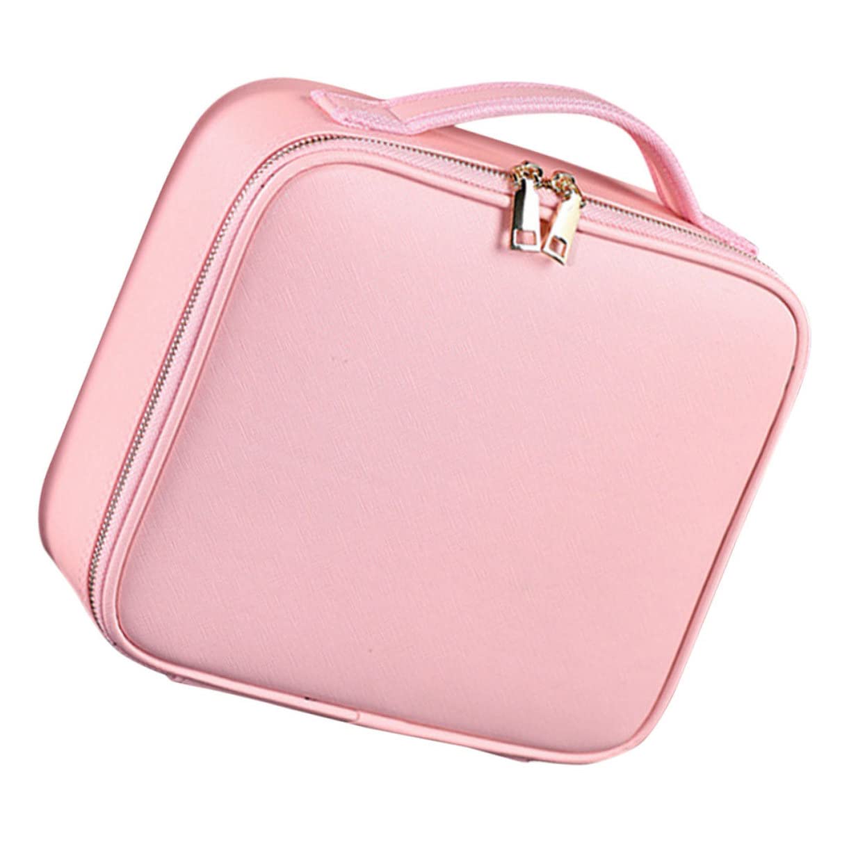 Große Reisekosmetiktasche mit Verstellbaren Fächern, Rosa