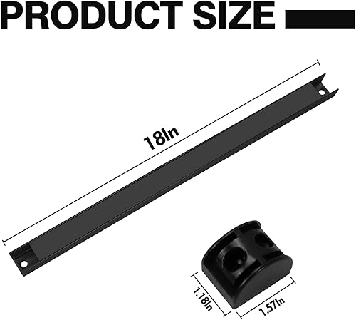 Miniatura 2 de Paquete de 5 soportes magnéticos para herramientas, tiras magnéticas, barra magnética con revestimiento de PVC para organizador de herramientas de