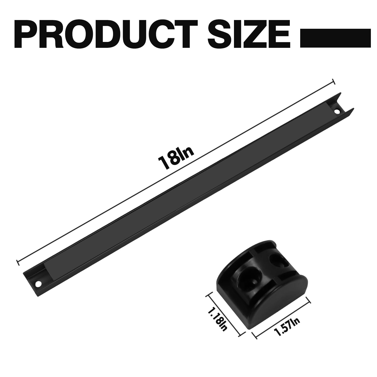 Magnetischer Werkzeughalter, Magnetstreifen, PVC-beschichtet, für Garagen-Werkzeug-Organizer, 45,7 cm, 5 Stück