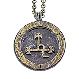 Seal of Lilith brass pendant