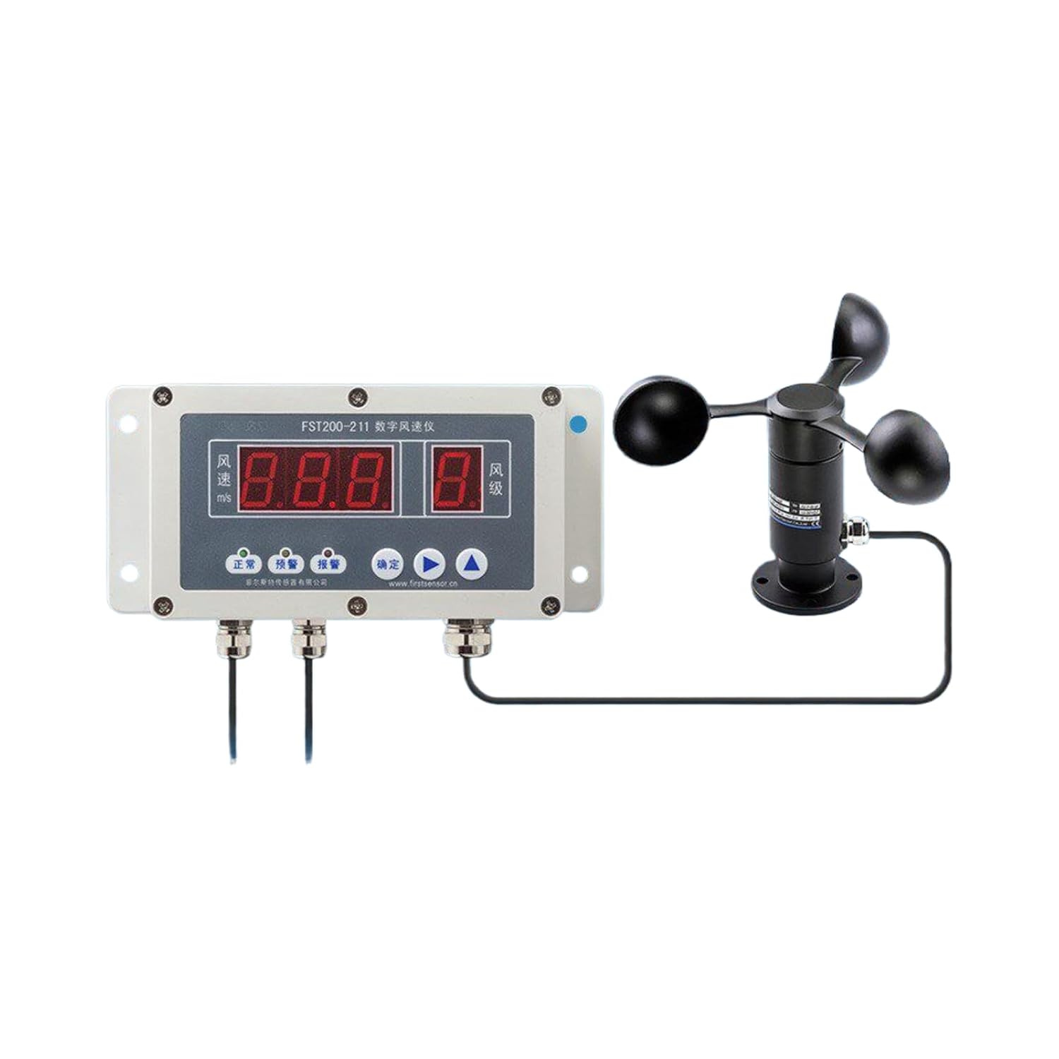 Aluminum Alloy Wind-Resistant Three-Cup Wind Speed Sensor