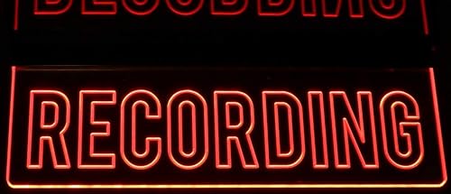 Miniatura 7 de Grabación Home Studio Court Room in session Techo, escritorio o montaje plano a la pared, acrílico iluminado borde iluminado, placa iluminada Mirr