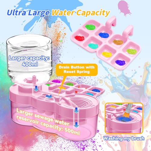 image for JEChrochen 2025 Upgraded Paint Brush Cleaner Tool,Brush Rinser Cup Pai