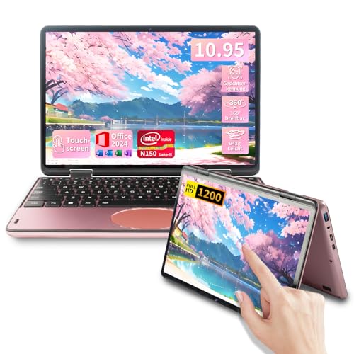 IUGNG N100 2-in-1 Laptop Rotgold