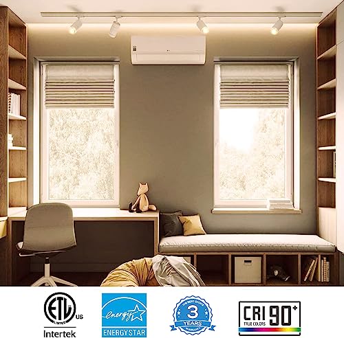 Leonlite 8-Pack 8.5W Home Series Led Track Lighting Heads, Cri90 H Track Lighting, Dimmable Track Light Head, Adjustable Led Track Lighting Fixture For Kitchen Bedroom, Etl, White, 2700K Soft White #TOP1