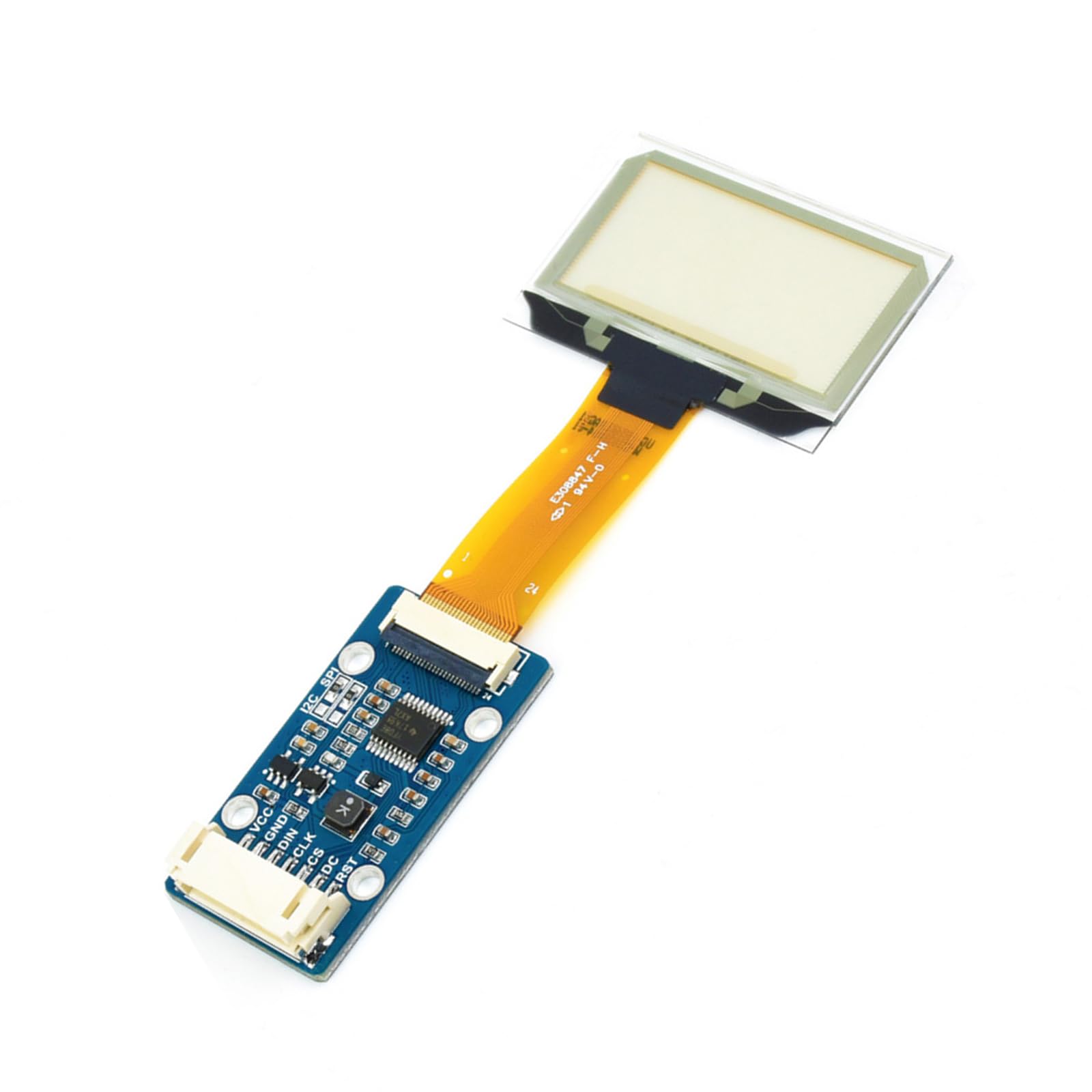 Clear Screen Light Blue Color Display 128x64 Resolution SPI / I2C Interfaces Display Modules with Expansion Set