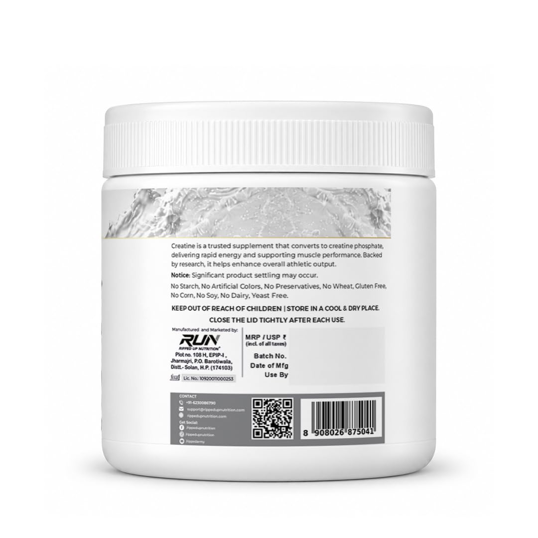 Ripped Up Nutrition Creatine Monohydrate Micronized 100g | For Strength, Power & High-Intensity Performance | Creatine Powder for Men & Women (Unflavoured) — Amazon image 3