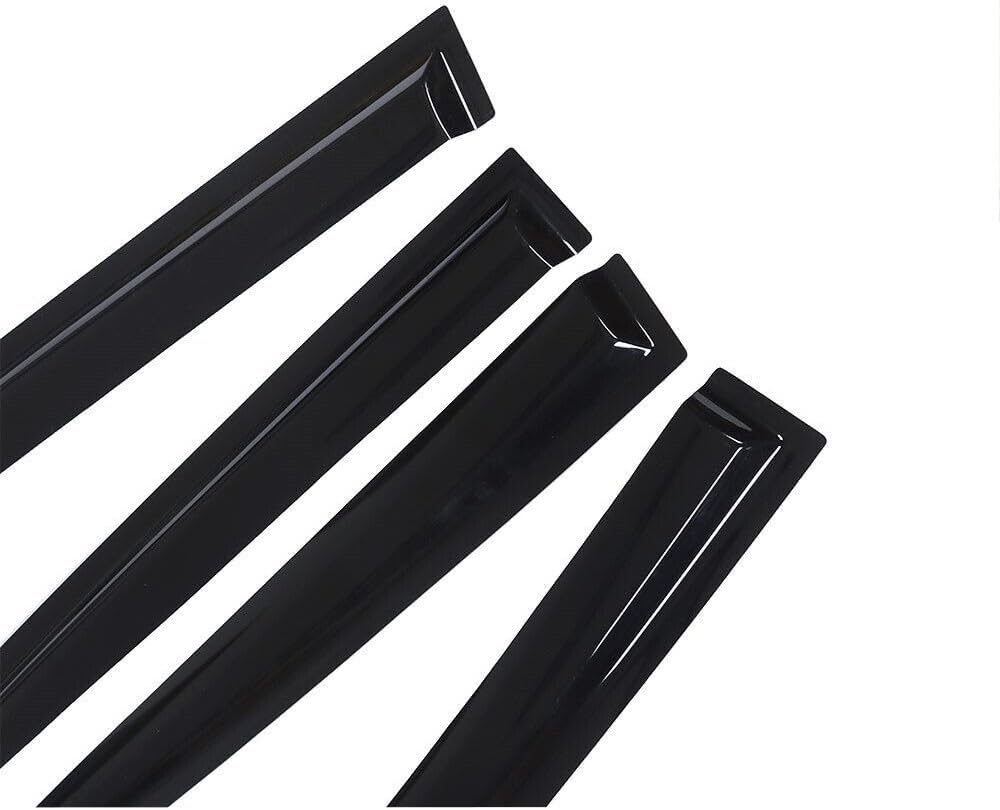 Window Visor Smoke Sun Rain Vent Guards Shade Acrylic 2pcs for Hyundai for Veloster 2012-2017 Front and Rear Doors 4 Pieces 224-0713
