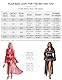 ohyeahlady Sexy Beachwear Damen Curvy Kleider Sommer Strandkleid Lang Große Größen Kimono Spitze Bikini Cover Up Rock Transparent Morgenmantel Nachtwäsche Party Clubwear mit Gürtel Schwarz XL