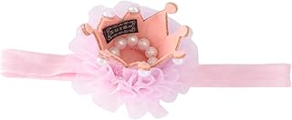 ibasenice Tiaras De Cabelo De Bebê Tiaras De Cabelo De Bebê Tiaras De Cabelo Elásticas De Bebê Tiaras De Cabelo De Bebê Tiaras Elásticas De Bebê Coroa Elasticidade Rosa Faixas De Cabelo