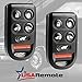 Key Fob Keyless Entry Remote fits Honda Odyssey 2005 2006 2007 2008 2009 2010 (OUCG8D-399H-A 6-btn), Set of 2