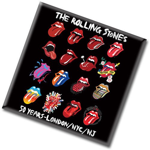 Rolling Stones Fridge Magnet, Tongue Evolution #TOP2