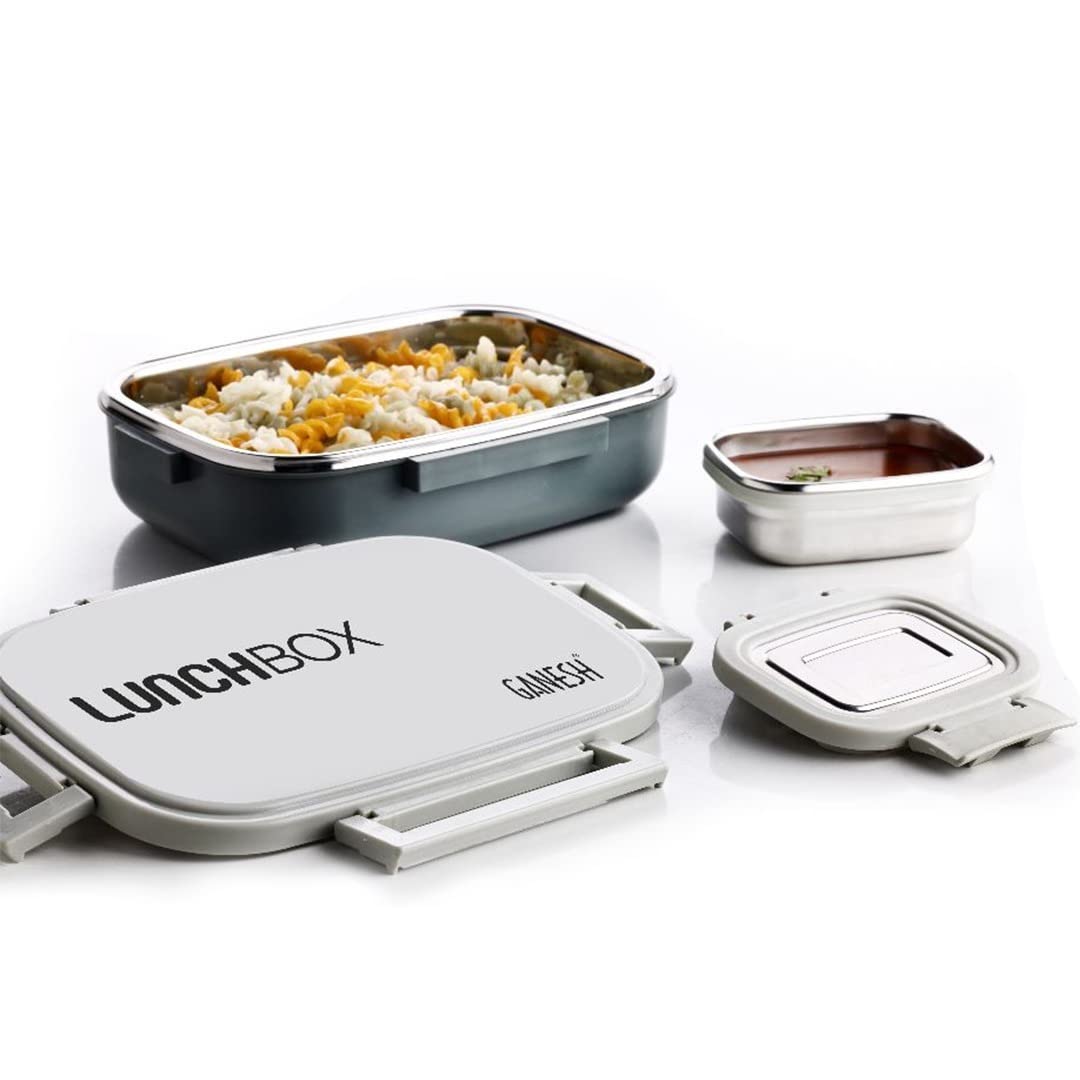 See full amazon price history chart for GANESH Stainless Steel Amaze Insulated Lunch Box with 4 Side Lock Lid, 900 ml and Inner Stainless Steel Container, 200 ml Easy to Carry (Mulitcolor) GANESH Stainless Steel Amaze Insulated Lunch Box with 4 Side Lock Lid, 900 ml and Inner Stainless Steel Container, 200 ml Easy to Carry (Mulitcolor) (B0BY24GMPN) Amazon Price History, Amazon Price Tracker