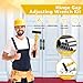 Door Hinge Adjustment Tool, 4 in 1 Hinge Gap Adjustment Wrench Residential and Commercial Heavy Door Hinge Repair, Hinge Repair Wrench for Round Bolt Hinged Doors