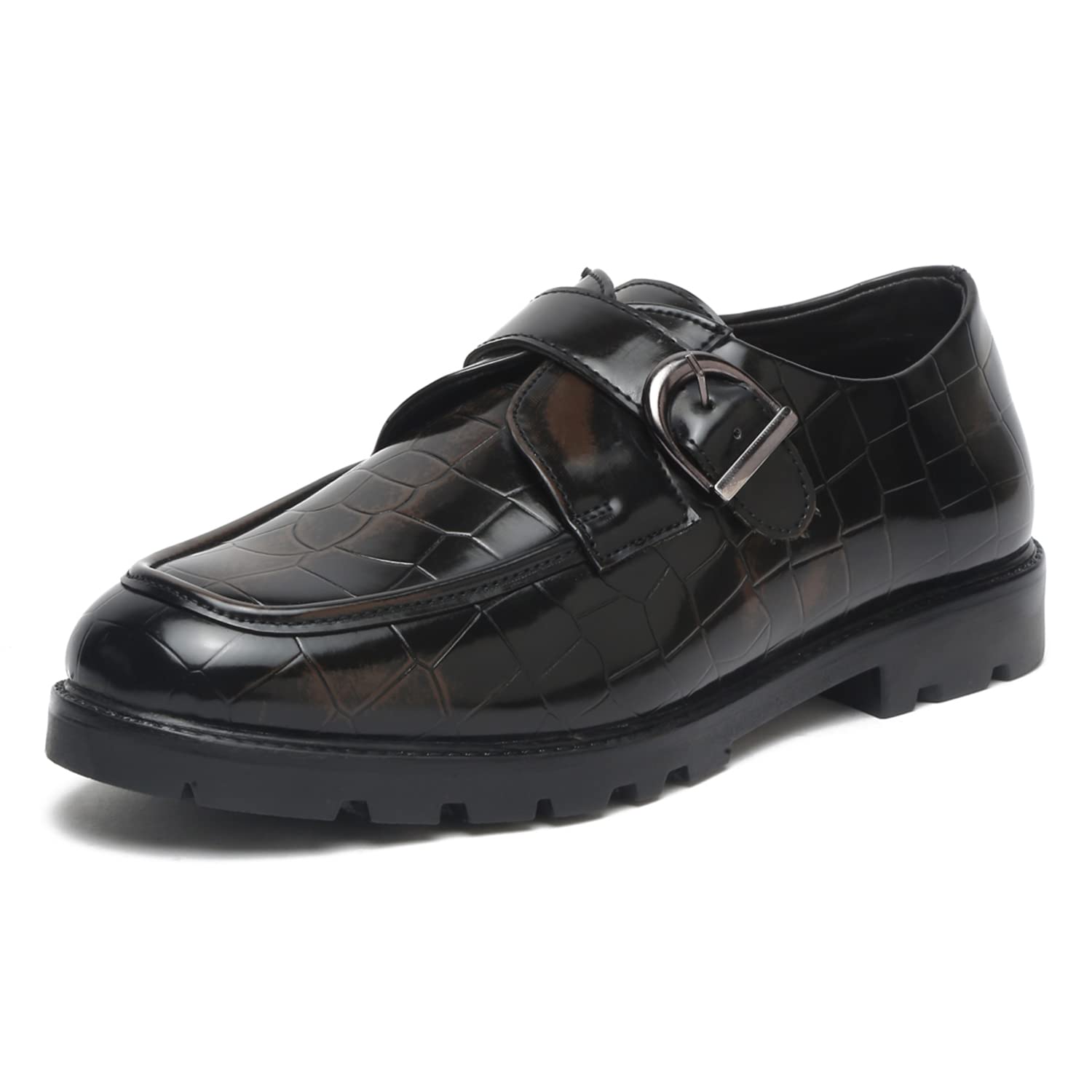 See full amazon price history chart for MUTAQINOTI Mens Bistre Brown Vegan Leather Shoe Gothic Platform Handcrafted Formal Textured Buckle Slipons British Style Shoes for Men Officewear (Size-10 UK) (PSCCB-) MUTAQINOTI Mens Bistre Brown Vegan Leather Shoe Gothic Platform Handcrafted Formal Textured Buckle Slipons British Style Shoes for Men Officewear (Size-10 UK) (PSCCB-) (B0CJRVRY88) Amazon Price History, Amazon Price Tracker