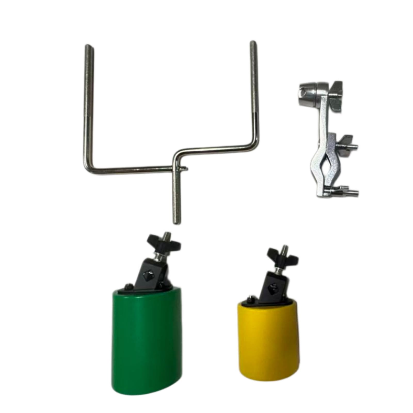 CUNZJIA Orff Percussion Cowbell Musical Instrument Mounting Clamp Set with Clear Sound for Music Education and