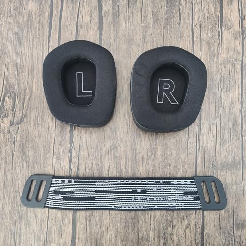 G733 Almohadillas Auriculares y Almohadilla de Repuesto para Diadema para Logitech G335 G535 G733 Wireless Gaming Auricular Almohadillas para Auriculares con Capa de Gel refrescante