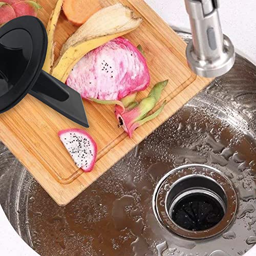 Image of Garbage Disposal Splash Guard, with Waste Disposal Shovel for InSinkErator Evolution Series 3 3 /8 inch QCB-AM Sink Baffle Rubber Drain Cover Upgraded Removable Quiet Collar Strainer Insert Ullnosoo