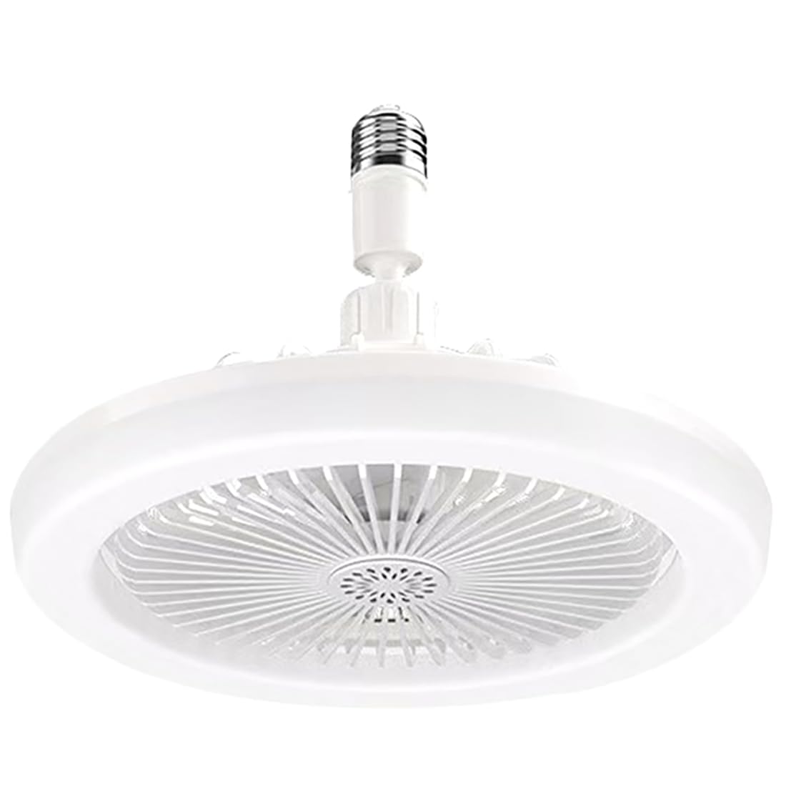 Hndhbfgrt E27 Converter Base Rotatable 3in1 Ceiling Fan with Remote Control Lighting Lamp Bedroom Living Room