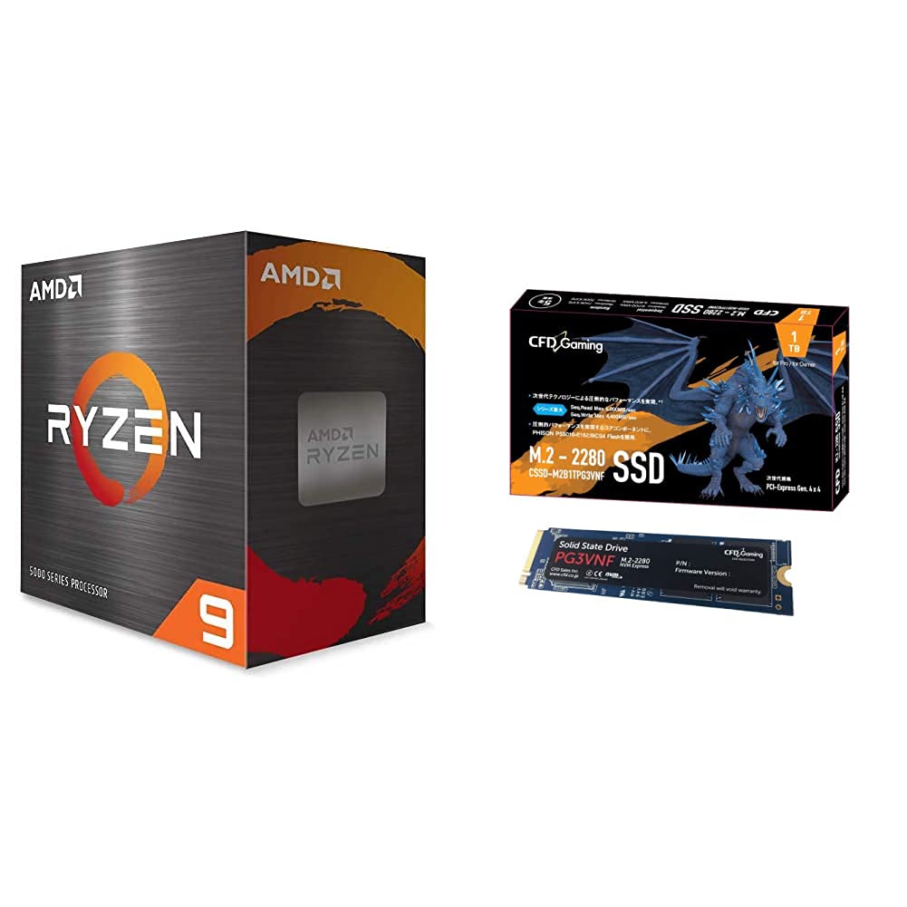 Amazon | 【セット買い】AMD Ryzen 9 5950X without cooler 3.4GHz 16  