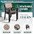 Pamapic 8-Piece Patio Dining Set?Outdoor Aluminum Furniture Set with Plastic-Wood Table Top,Outdoor Furniture Set with 6 Outdoor Stackable Chairs for Patio Garden Poolside?Walnut