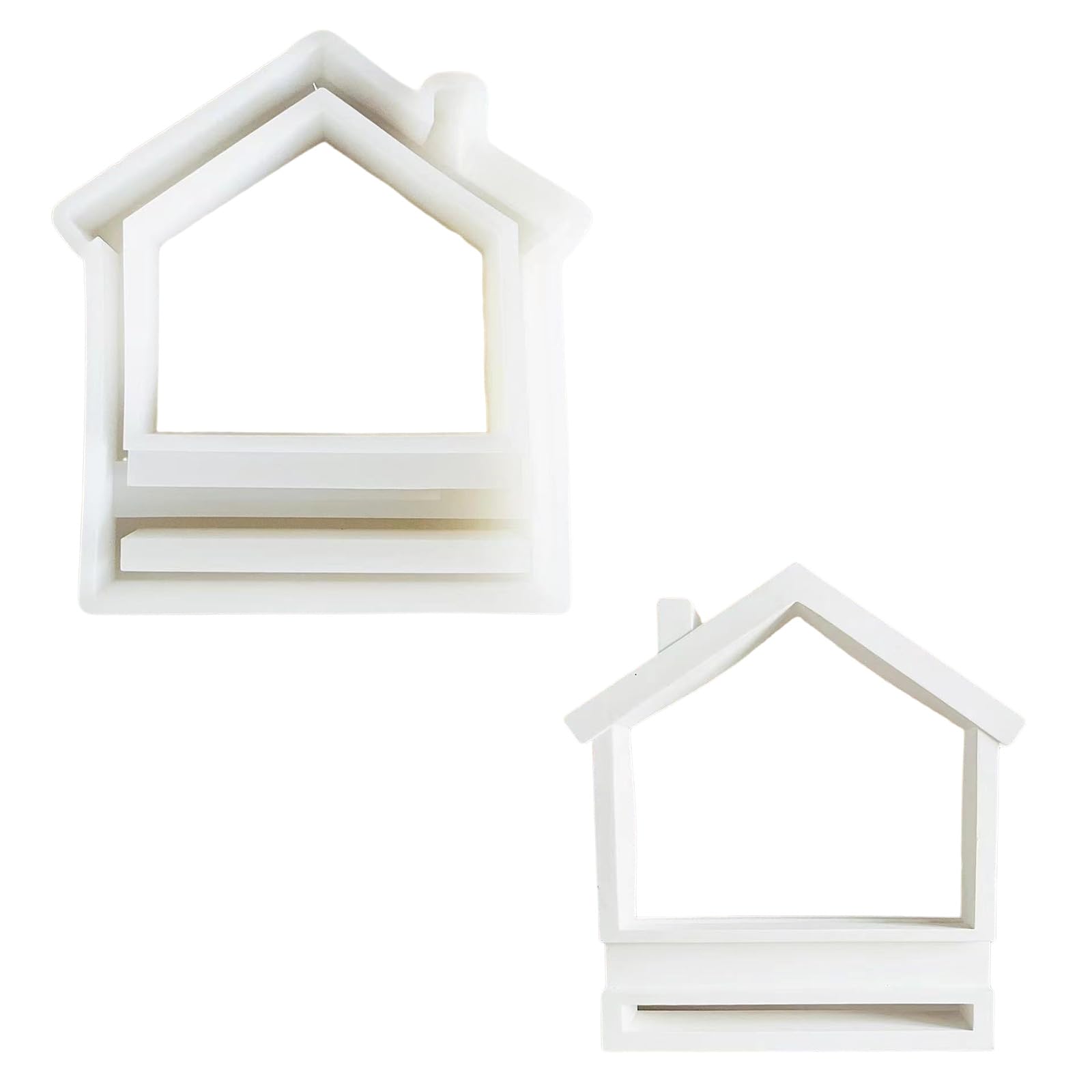 Molde de silicona multiusos para la base de la casa, molde de silicona con base transparente para detallar la casa para diseñadores