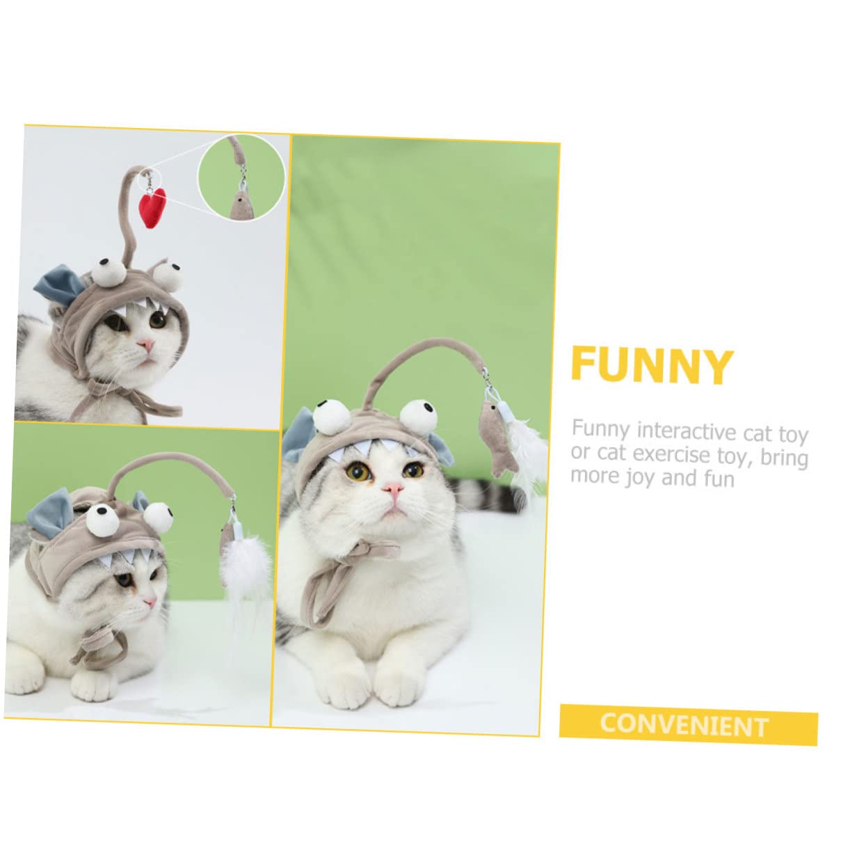 POPETPOP Lot De 4 Jouets Interactifs pour Chats Dintérieur pour Taquiner Les Chats Et Exercer Leurs
