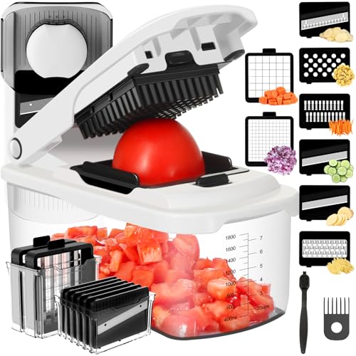 Ourokhome 8-in-1 Food Chopper & Vegetable Slicer