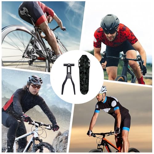 Guardabarros con protección delantera y trasera para neumáticos anchos de bicicleta 4