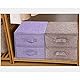 YINGGG Stoff Schubladenschrank Tower Organizer Aufbewahrungsbox für Kleidung, BHs, Unterwäsche, Socken, Krawatten, Schals, Dunkelgrau, 3 Große Schubladen