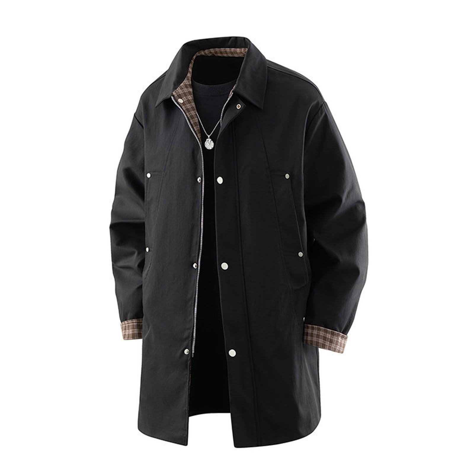 Anorak largo y holgado de estilo utilitario moderno 7