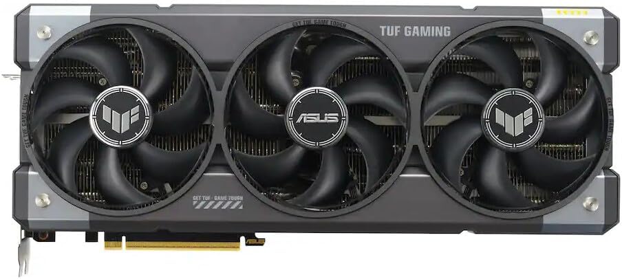 ASUS TUF Gaming GeForce RTX 5090 Triple Fan GPU, 32GB GDDR7, 3352 AI Tops, 28 Gbps, 512-bit, DLSS 4, AI Content Creation, Local LLM Inference, DP 2.1b x3, HDMI 2.1b x2, with GPU Holder