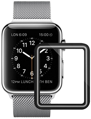 OKTI asd31 Apple Watch Screen Protector 38mm, iWatch Tempered Glass Screen Protector, Anti-Scratch Scratch Resistant, Full Coverage Scratch Proof Screen Film for Apple iWatch 38mm Series 1/2/3 [1 Pack]