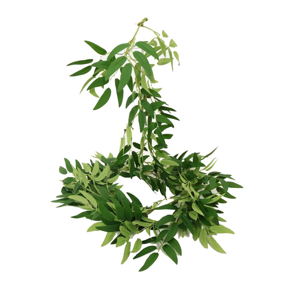 FloristryWarehouse Artificial Soft Ruscus Foliage Leaf Garland 2m Natural Green