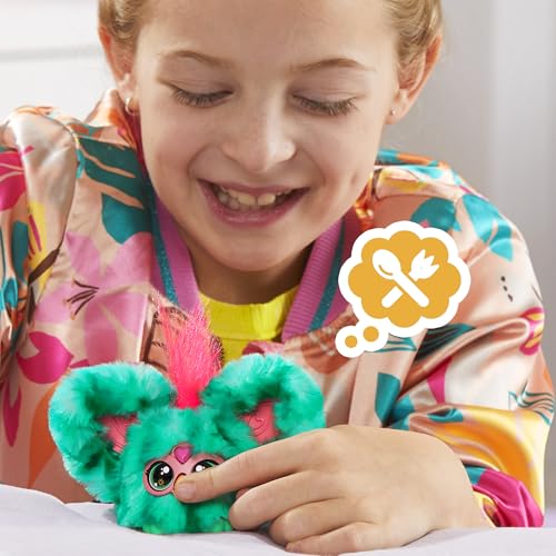 Furby Furblets Mello-Nee Mini-Freund, über 45 Geräusche, Chillmusik & Sätze in Furbisch, elektronisches Spielzeug für Kinder, rot-grün