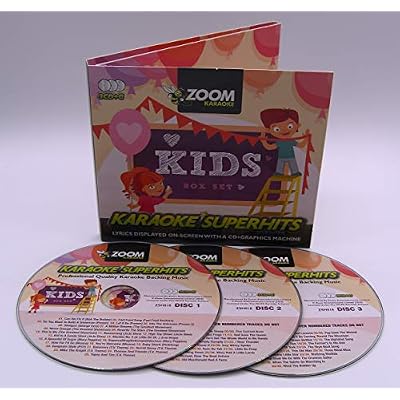 Zoom Karaoke CD+G - Kids Superhits - Triple CD+G Karaoke Pack