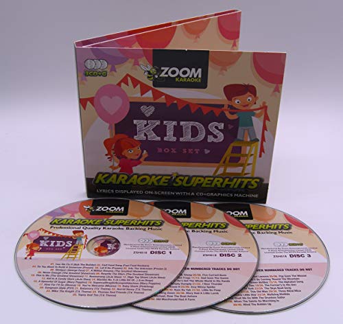 Zoom Karaoke Cd+G - Kids Superhits - Triple Cd+G Karaoke Pack