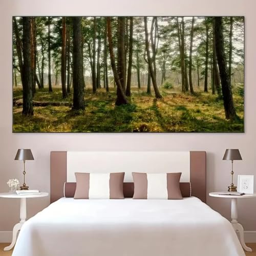 Décoration murale grand format forêt pour grand salon