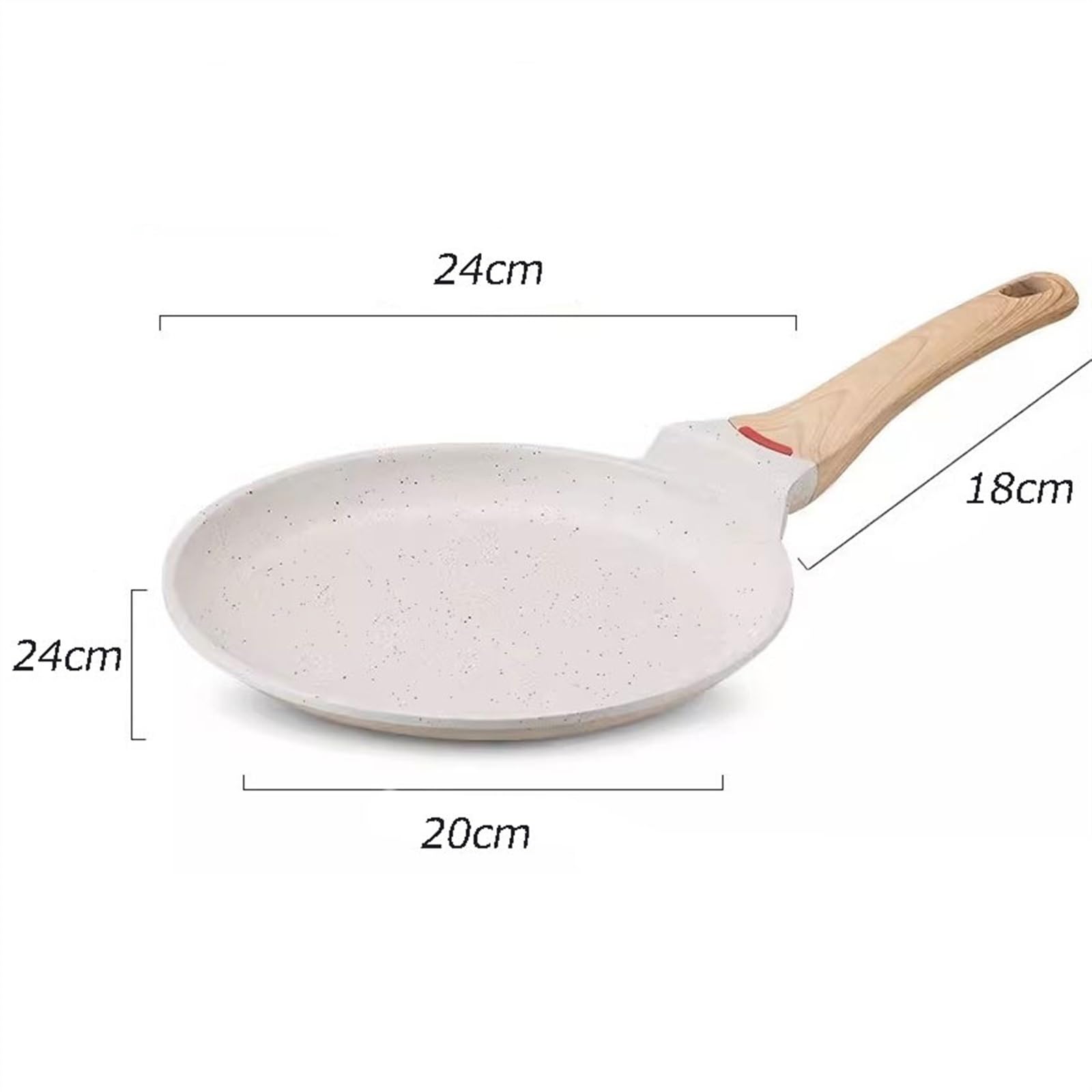 Padelle Padella da 20 cm/24 cm/28 cm antiaderente for lasagne Crosta di torta Frittata for colazione for bistecca casa Pentole per frittata(24cm)