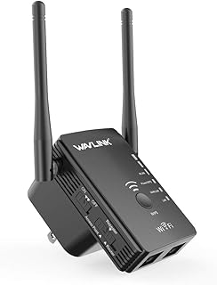 WAVLINK 300Mbps Wi-Fi Extender, Wireless Extender Compatible with all WiFi devices, Wireless Repeater Range Booster(2 Ethernet Port Wireless Repeater/Router/AP Mode, Plug and Play,WPS),UK Plug
